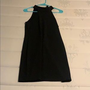 Black halter top mini dress!